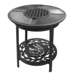 Очаг-гриль чугунный, ОГЧ-700, Смак1, с крышкой К-700 Очаг-гриль чугунный, ОГЧ-700, "Смак1", с крышкой К-700