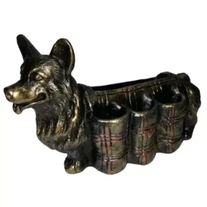 Карандашница "Корги", в патине