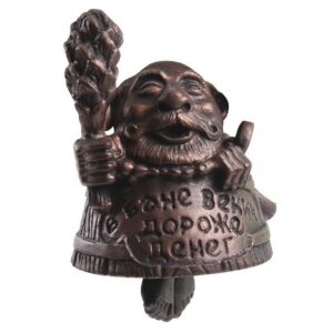 Колокольчик-оберег "Банщик", в патине